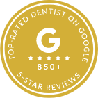 Google top-rated dentist, 5-star reviews