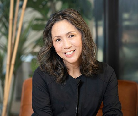 Portrait of smiling, middle-aged woman