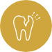 Animated cracked tooth
